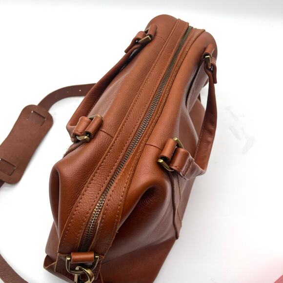 MADEWELL Leather Satchel, Brown - Picture 6 of 15